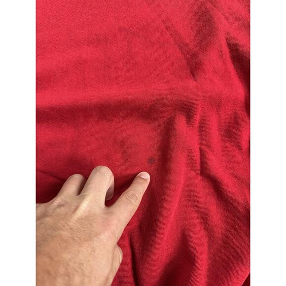 Vintage 90s Red Jerzees 2XL Crewneck Sweatshirt 24 x 28 - Picture 4 of 7